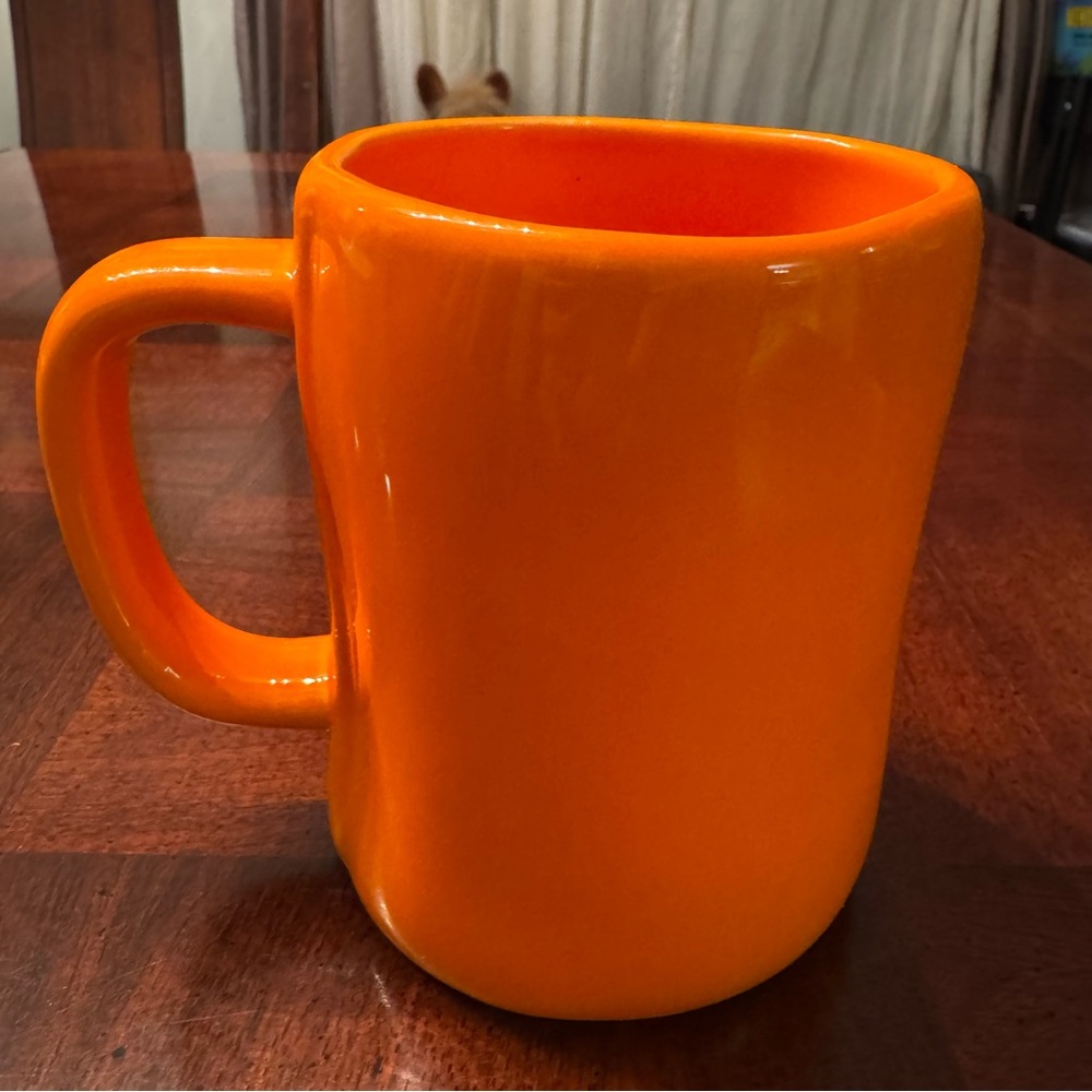 Rae Dunn Jeepers Creepers Fall Halloween Orange Coffee Tea Cup Mug - Picture 3 of 5